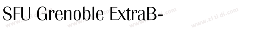 SFU Grenoble ExtraB字体转换